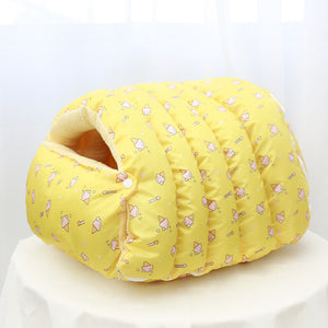 Four Seasons Universal Removable Washable House Closed Cat Kennel Enclosed Cat Nest Sleeping Bag With Plus Space