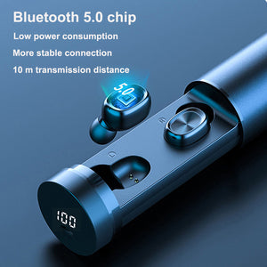 Bluetooth Earphone 5.0 Wireless 8D HIFI Sport MIC Earbuds Gaming Music Headset