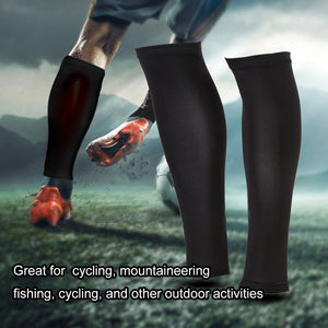 1 Pair Outdoor Unisex Sports Sun UV Protection Breathable Leg Sleeves (L)