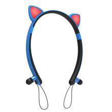 LED Glowing True Wireless Bluetooth Headphones Auriculares Cartoon Girl Headband Cat Ear Headset With Microphone For All Phones