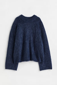 Loose Round Neck Pullover Sweater Fashion Long Sleeve Long Top For Women Clothing