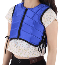 Kids Equestrian Vest Foam Padded Safety Horse Riding Protective Gear Body Protector BlueCM