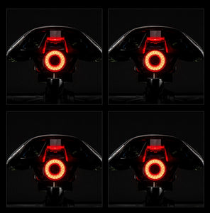 Bicycle Smart Auto Brake Sensing Light IPx6 Waterproof LED Charging Cycling Taillight Bike Rear Light Accessories