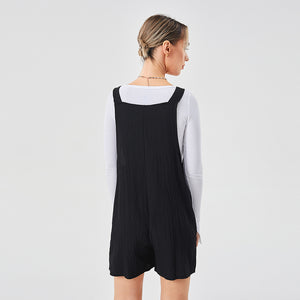 Casual Fashion Suspender Shorts Jumpsuit Strap Pants