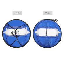 108 cm foldable transparent window canoe sail and storage bag blue and white proofing