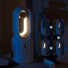 New Multi-functional Bladeless Fan Bluetooth Speaker LED Night Light For Home Room Decoration