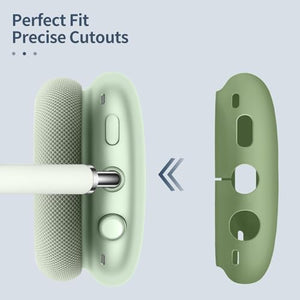 Fintie Silicone Case Cover for AirPods Max Headphones, Anti-Scratch Ear Cups Cover and Headband Cover for AirPods Max, Accessories Skin Protector for AirPods Max (Dark Blue)