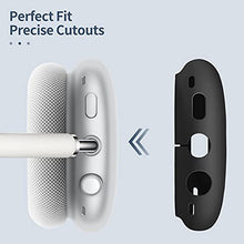 Fintie Silicone Case Cover for AirPods Max Headphones, Anti-Scratch Ear Cups Cover and Headband Cover for AirPods Max, Accessories Skin Protector for AirPods Max (Dark Blue)