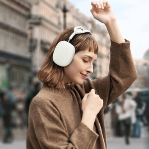 Fintie Silicone Case Cover for AirPods Max Headphones, Anti-Scratch Ear Cups Cover and Headband Cover for AirPods Max, Accessories Skin Protector for AirPods Max (Dark Blue)