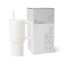 Simple Modern 40 oz Tumbler with Handle and Straw Lid | Insulated Cup Reusable Stainless Steel Water Bottle Travel Mug Cupholder Friendly | Gifts for Women Men Him Her | Trek Collection | Almond Birch