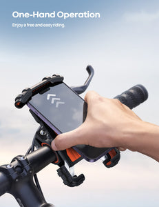 Lamicall Bike Phone Holder, Motorcycle Phone Mount - Motorcycle Handlebar Cell Phone Clamp, Scooter Phone Clip for iPhone 15 Pro Max/Plus, 14 Pro Max, S9, S10 and More 4.7" to 6.8" Smartphones