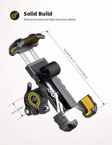 Lamicall Bike Phone Holder, Motorcycle Phone Mount - Motorcycle Handlebar Cell Phone Clamp, Scooter Phone Clip for iPhone 15 Pro Max/Plus, 14 Pro Max, S9, S10 and More 4.7" to 6.8" Smartphones
