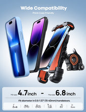 Lamicall Bike Phone Holder, Motorcycle Phone Mount - Motorcycle Handlebar Cell Phone Clamp, Scooter Phone Clip for iPhone 15 Pro Max/Plus, 14 Pro Max, S9, S10 and More 4.7" to 6.8" Smartphones