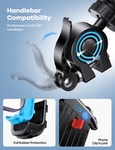 Lamicall Bike Phone Holder, Motorcycle Phone Mount - Motorcycle Handlebar Cell Phone Clamp, Scooter Phone Clip for iPhone 15 Pro Max/Plus, 14 Pro Max, S9, S10 and More 4.7" to 6.8" Smartphones