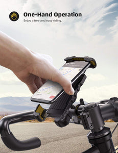Lamicall Bike Phone Holder, Motorcycle Phone Mount - Motorcycle Handlebar Cell Phone Clamp, Scooter Phone Clip for iPhone 15 Pro Max/Plus, 14 Pro Max, S9, S10 and More 4.7" to 6.8" Smartphones
