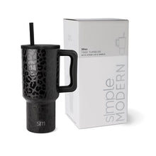 Simple Modern 40 oz Tumbler with Handle and Straw Lid | Insulated Cup Reusable Stainless Steel Water Bottle Travel Mug Cupholder Friendly | Gifts for Women Men Him Her | Trek Collection | Almond Birch