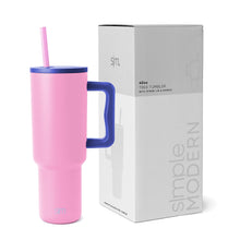 Simple Modern 40 oz Tumbler with Handle and Straw Lid | Insulated Cup Reusable Stainless Steel Water Bottle Travel Mug Cupholder Friendly | Gifts for Women Men Him Her | Trek Collection | Almond Birch