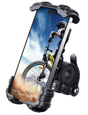 Lamicall Bike Phone Holder, Motorcycle Phone Mount - Motorcycle Handlebar Cell Phone Clamp, Scooter Phone Clip for iPhone 15 Pro Max/Plus, 14 Pro Max, S9, S10 and More 4.7